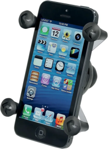 Univerzális X-grip mobiltelefon-tartó 1''-es gömbcsatlakozóval, fekete , nordicamoto.ro