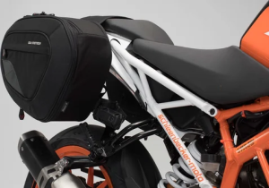 Blaze Saddlebag Set Black, Gray, 1, nordicamoto.ro