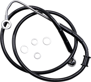 Extended Length Stainless Steel Brake Line Black, Vinyl Coated Oversize [+203 mm (8'')], 1, nordicamoto.ro