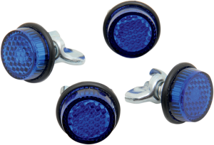 License Plate Reflectors Blue