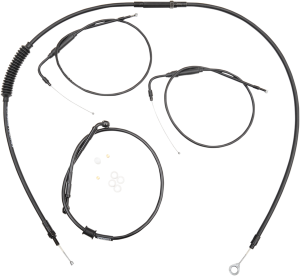 Handlebar Cable And Brake Line Kit For Clubman Handlebars Black