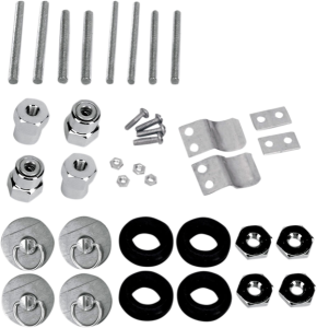 S4 Quick-disconnect Saddlebag Docking Post And Fastener Kit For Harley Silver, 1, nordicamoto.ro