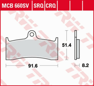 TRW szinterezett első fékbetétek STREET BUELL M2 / S3 / X1 1200 '98–'02 / HONDA CB 1300 '98–'00 / KAWASAKI ZX-7RR '96–'99 / MV AUGUSTA F4 750 '00 –'05 / BRUTALE 910 '05–'09 / F4 1000 '04–'09, nordicamoto.ro