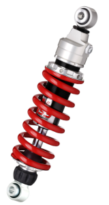 Emulsion Mono Gas Shock Adjustable Length Silver, Red, Black