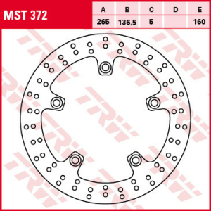 Disc frana spate TRW BMW F 650/700/800 GS / R / S / GT '08-/R 1200 GS / ADV / HP2 / R-NINE T / RT / R '05-'13/ K 1200 R / S '05-'09 /K 1300 R / S '09-'15, 1, nordicamoto.ro