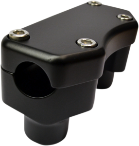 Handlebar Riser & Top Clamp Kit Black