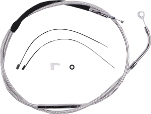 High-efficiency Polished Stainless Clutch Cable Silver, 1, nordicamoto.ro