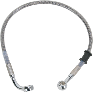 Stainless Steel Brake Line Kit Silver, Clear-coated