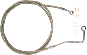 Xr Stainless Upper Brake Line Silver, Polished