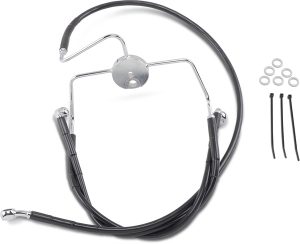 Extended Length Black Vinyl Brake Line Kit Black Oversize [+152 mm (6'')], 1, nordicamoto.ro