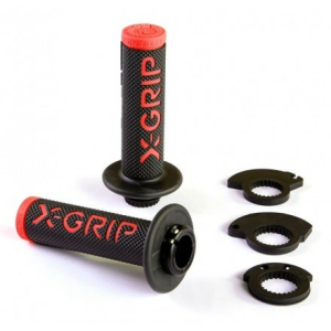 Mansoane Lock-On X-Grip Rosu, 1, nordicamoto.ro