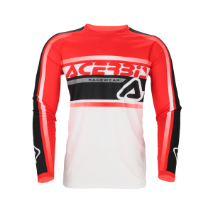 Acerbis Linear Lugo póló, fehér/piros, S-es méret, 5, nordicamoto.ro