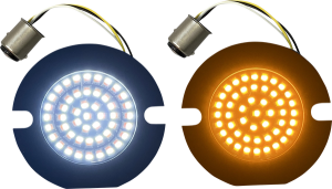 Genesis® 4 Amber/white Led Turn Signal Inserts Amber, White, 2, nordicamoto.ro