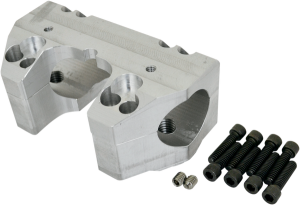 Handlebar Clamp Set Silver