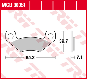 Si Series Sindered Off-road Brake Pads