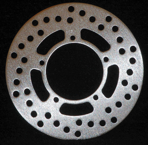 Round D-series Scooter Brake Rotor Silver, Stainless Steel, Zinc, 1, nordicamoto.ro