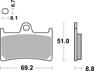 Ct Scooter Carbon Tech Organic Brake Pads, 1, nordicamoto.ro
