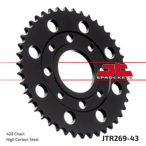 JT SPROCKETS Fekete hátsó lánckerék, 1, nordicamoto.ro
