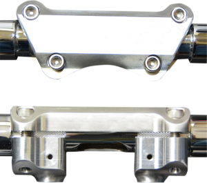 1(r) Handlebar Riser And Clamp Kit Silver