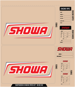 Suspension And Specs Graphic Kit Red, 1, nordicamoto.ro