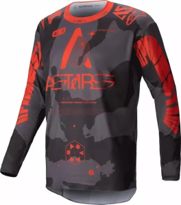 Tricou Alpinestars Racer Hollow Camo/Gray/Orange XL, 1, nordicamoto.ro