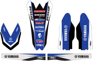 Trim Kit Graphics Black, Blue, White, 1, nordicamoto.ro