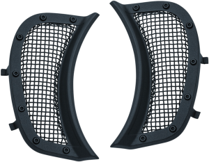 Mesh Headlight Vent Accents Black, 2, nordicamoto.ro