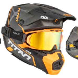 CKX Helmet Titan AMS Conrod Orange Matt + Goggles, 2XL, 1, nordicamoto.ro