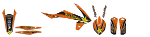 Rockstar Graphic Kits Orange, Black, 1, nordicamoto.ro