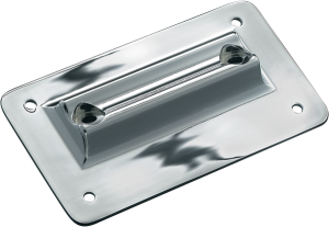 Laydown License Plate Holder Chrome