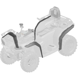 CFMOTO CFORCE 400 / 450 S / 450 L / 500 / 520 S / 520 L ATV szárnyhosszabbító készlet – FEKETE, 4, nordicamoto.ro