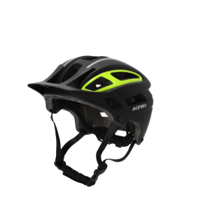 MTB-kerékpárok, Acerbis Doublep MTB sisak, fekete/fluoreszkáló sárga, nordicamoto.ro