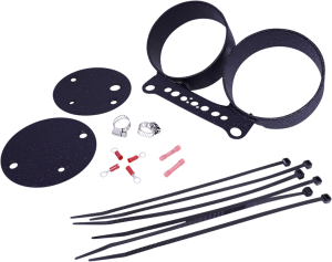 Gauge Bracket Wrinkle Black