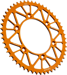 JT SPROCKETS Racelite alumínium hátsó lánckerék, narancssárga , nordicamoto.ro