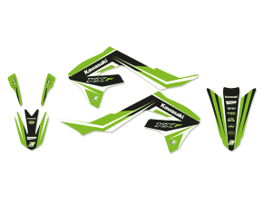 Graphics Kit With Seat Cover Black, Green, 4, nordicamoto.ro