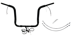 Plug & Play Ez Install 1-1/2(r) Round Top Handlebar Kit Black, 1, nordicamoto.ro