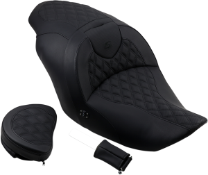 Roadsofa Lattice Stitch Heated Seat Black