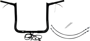 Plug & Play Ez Install 1-1/4(r) Pointed Top Handlebar Kit Black
