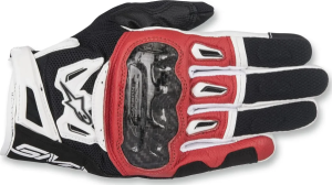 Alpinestars SMX-2 Air Carbon V2 bőrkesztyű, fekete/piros/fehér
