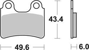 Hf Street Ceramic Organic Brake Pads, 2, nordicamoto.ro