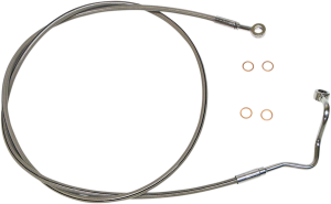 Xr Stainless Upper Brake Line Silver, Polished Oversize [+203 mm (8'')], 2, nordicamoto.ro