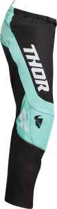 Pantaloni copii Thor Sector Chev Black/Mint 24, 2, nordicamoto.ro