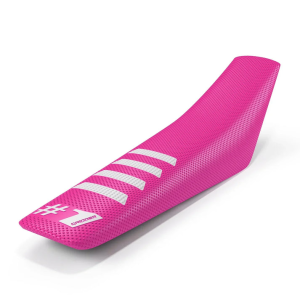 ONEGRIPPER RIBBED univerzális üléshuzat, rózsaszín/fehér – Enduro és motokrossz
