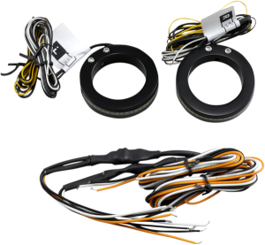 Wrap-arounds Led Turn Signals With Daytime Running Lights Gloss, Black