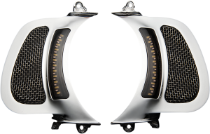 Genesis® 4 Dynamic Led Road Glide® Vent Inserts Chrome