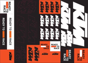 Pachet Cadou Ceas perete KTM / Kit stickere KTM Corporate / Lanyard KTM Team Portocaliu, 3, nordicamoto.ro