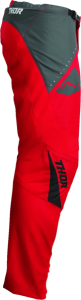 Pantaloni Copii Thor Sector Edge Red/White 18, 5, nordicamoto.ro