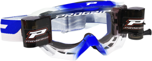 3200 Venom Roll Off Mounted Mx Goggles Blue