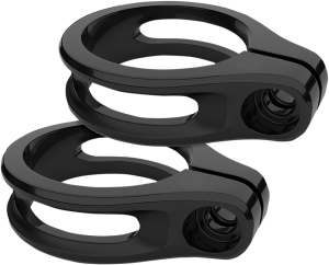 Fork Clamp Mounts Black, Gloss