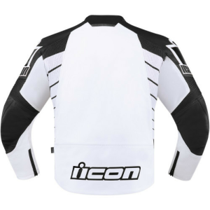 Geaca Piele Icon Hypersport2™ Black/White S, 2, nordicamoto.ro